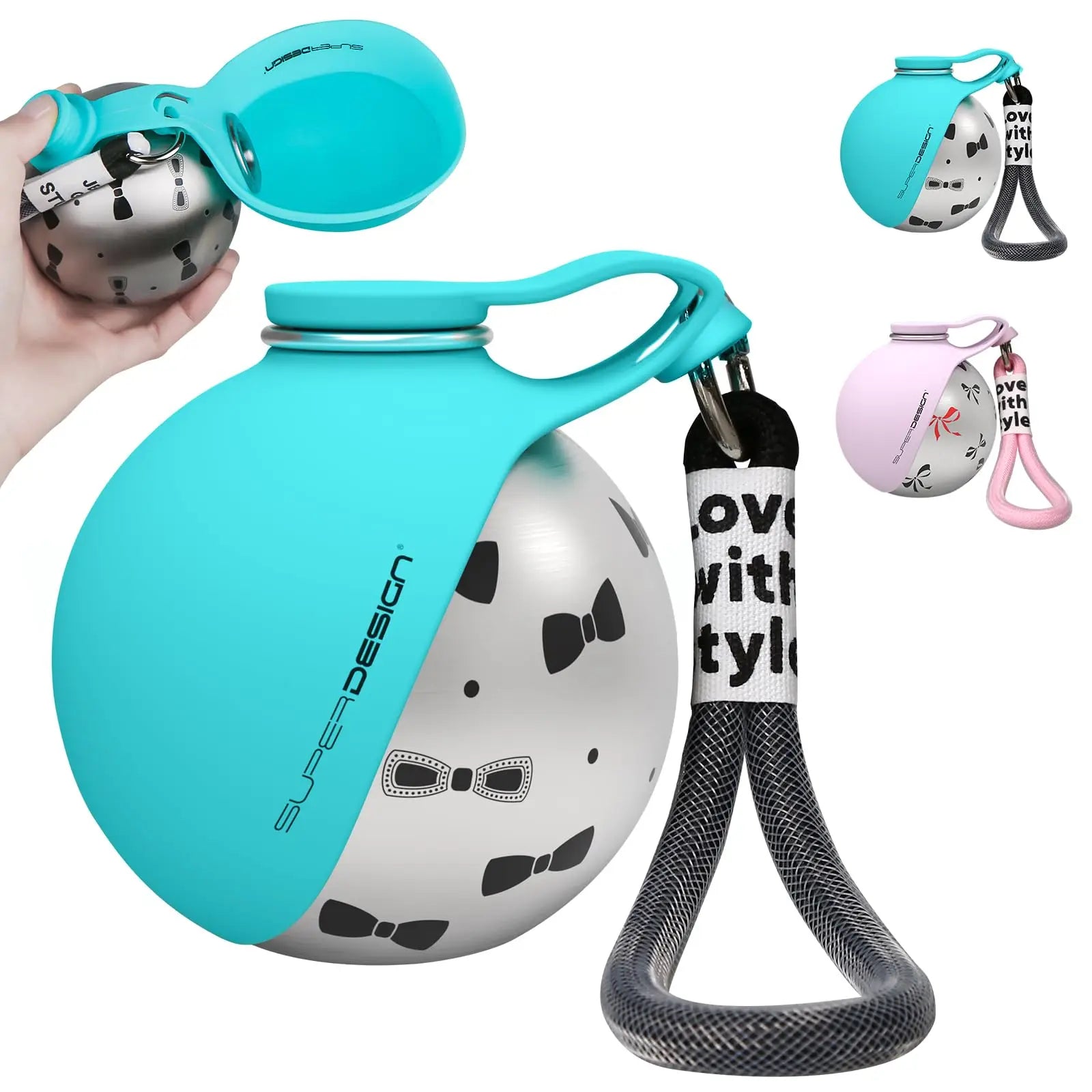 Small portable water containers for dogs