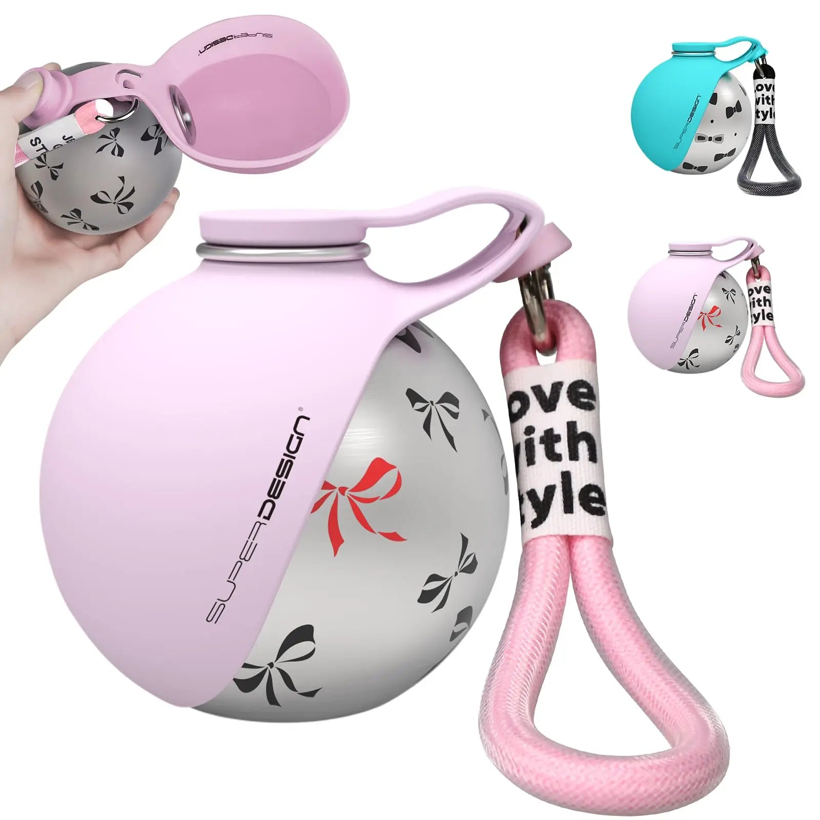 Small portable water containers for dogs
