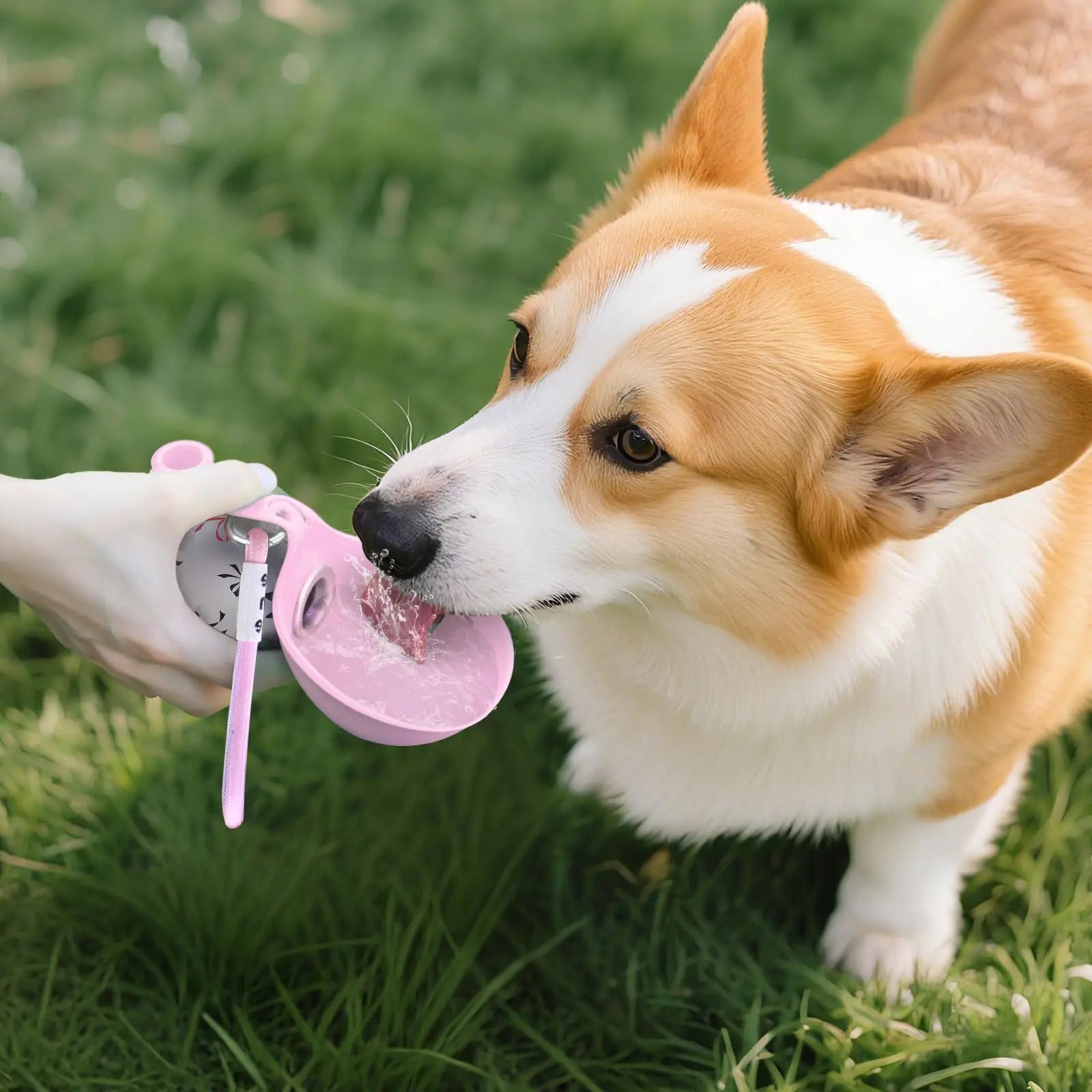 Small portable water containers for dogs