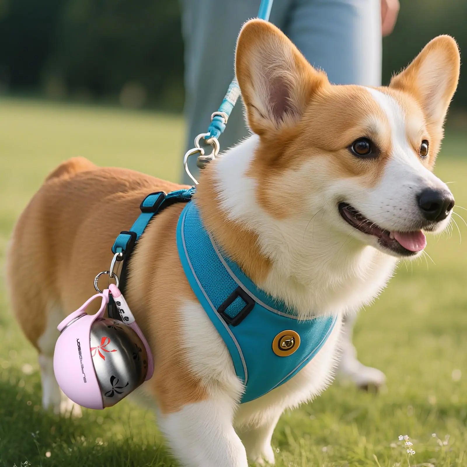 Small portable water containers for dogs