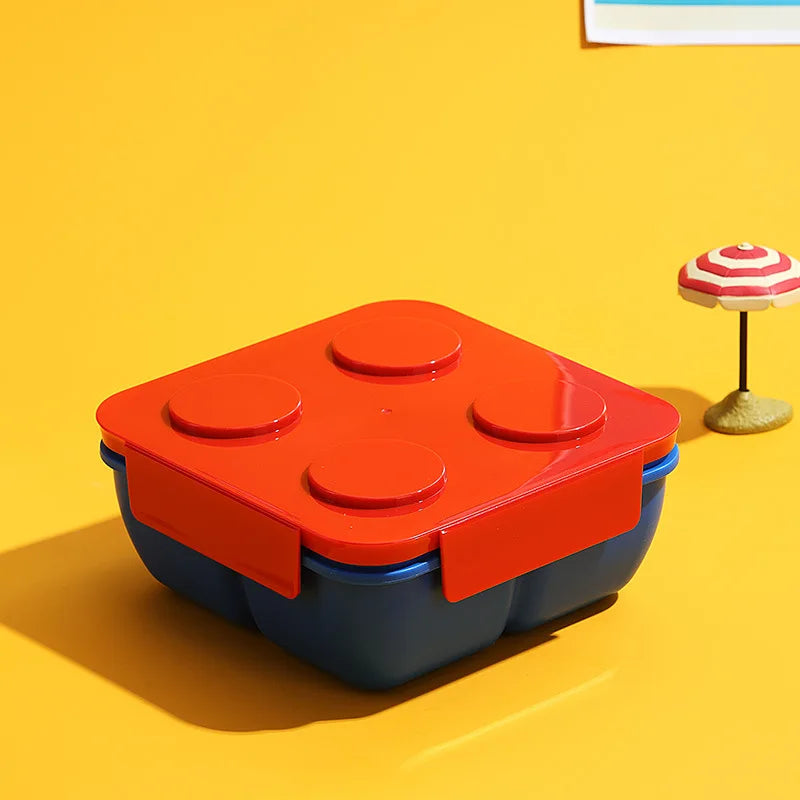 Red and blue themed bento box