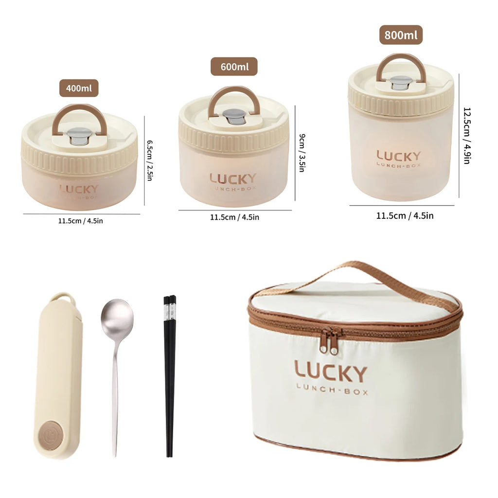 Plastic transparent containers & lunch box kit