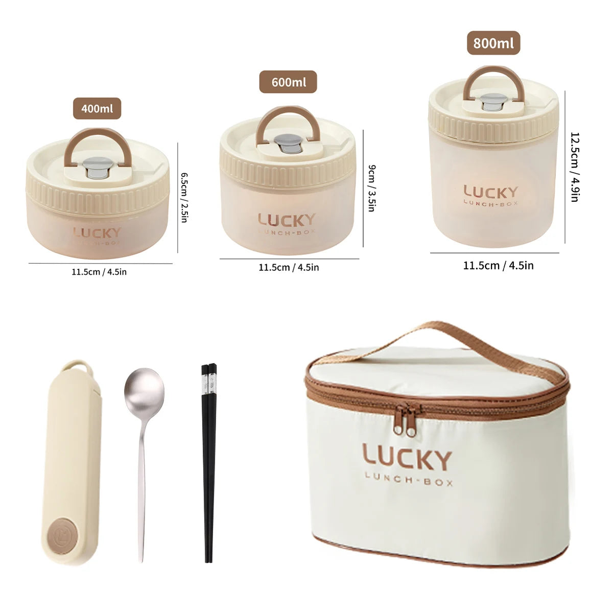 Plastic transparent containers & lunch box kit