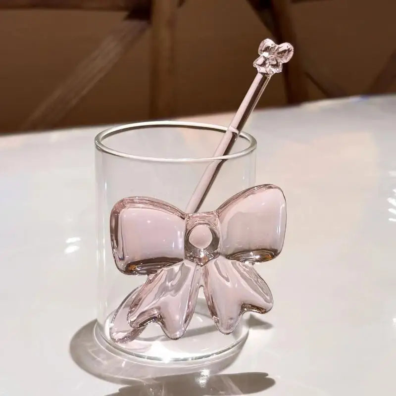 Glass tea spoon bow