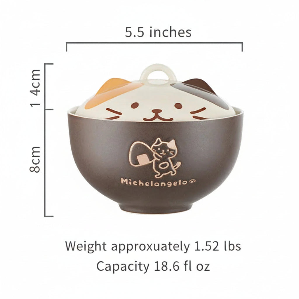 Ceramic cat bowl