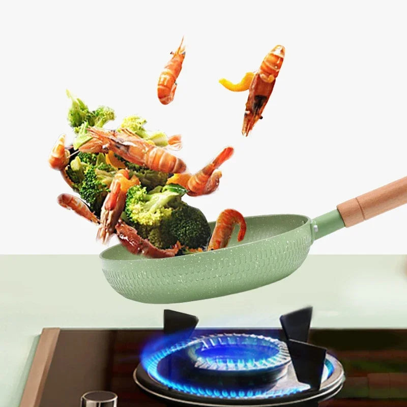 Double colored non-stick pan