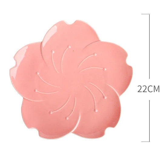 Sakura shaped ceramic bowls and plates