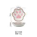 Cute ceramic paw sauce bowls
