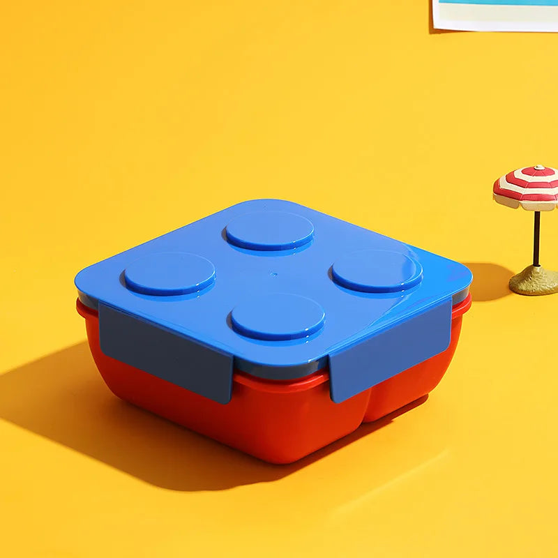 Red and blue themed bento box