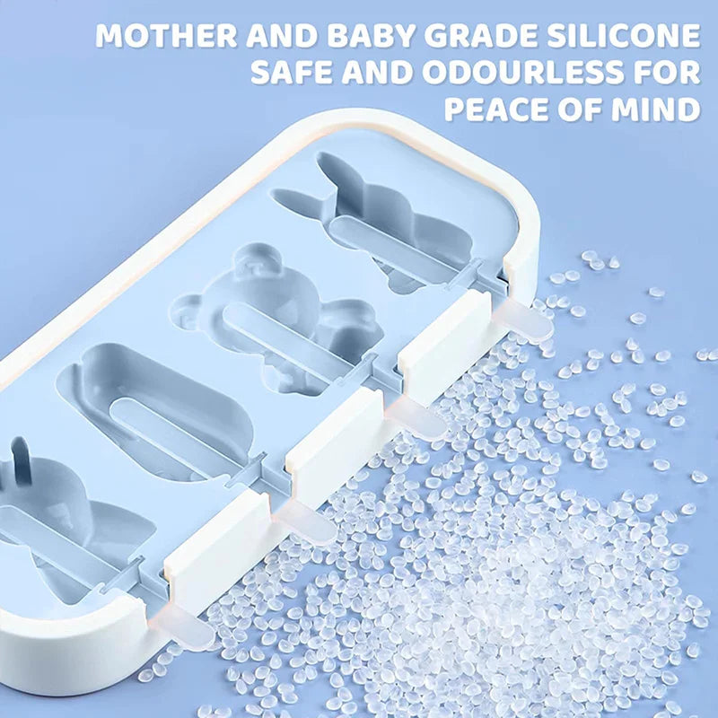 Cute silicone popsicle molds
