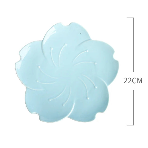 Sakura shaped ceramic bowls and plates