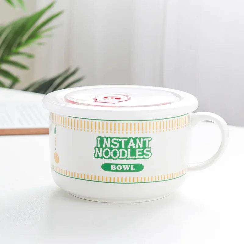 Noodle bowl with lid