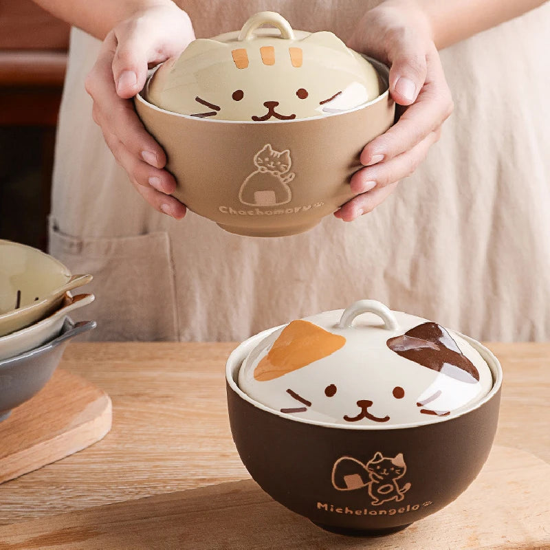 Ceramic cat bowl