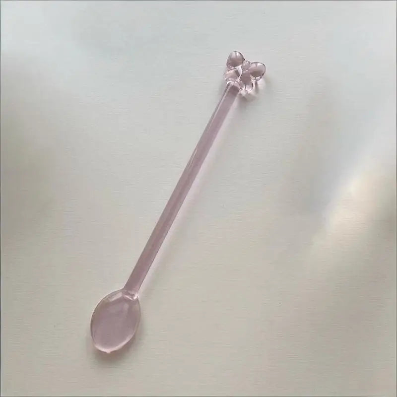 Glass tea spoon bow