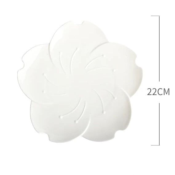 Sakura shaped ceramic bowls and plates