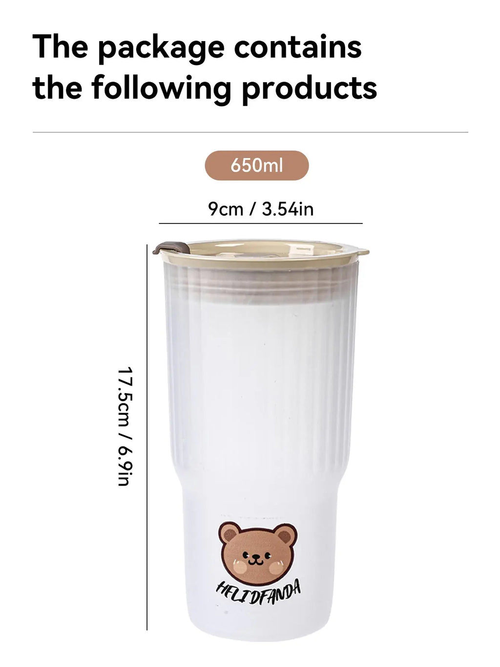 22.0 fl oz Little Bear plastic cup