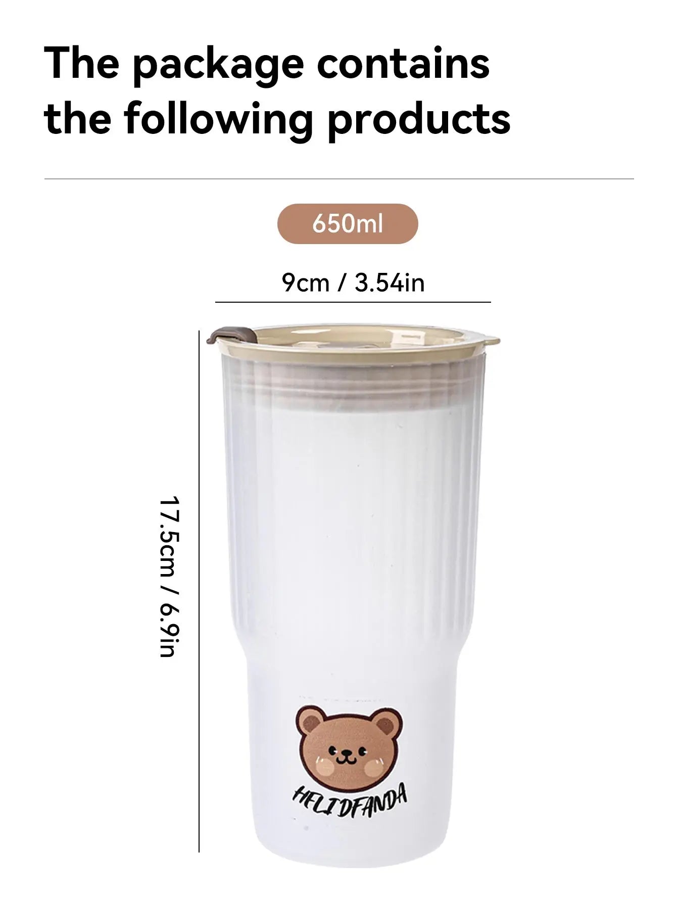 22.0 fl oz Little Bear plastic cup