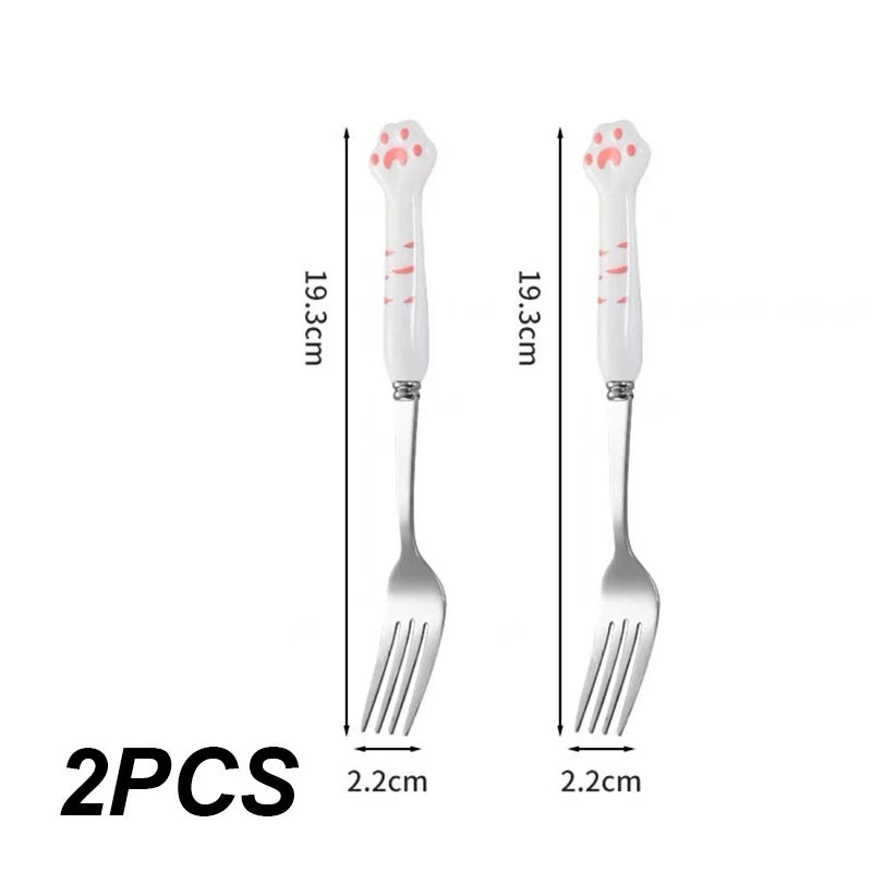 Cat paws tableware