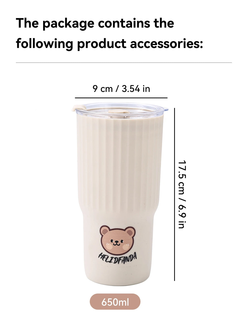 22.0 fl oz Little Bear plastic cup