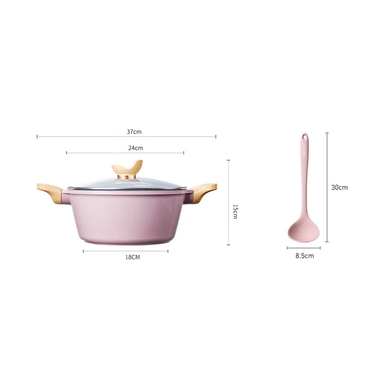 Pink pot non-stick