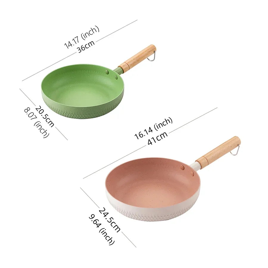 Double colored non-stick pan
