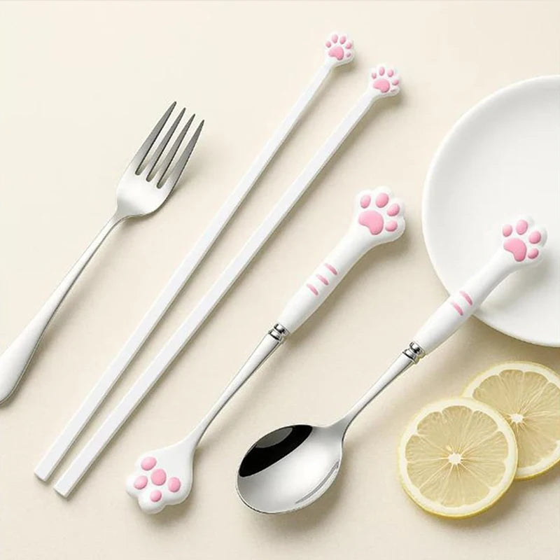 Cat paws tableware