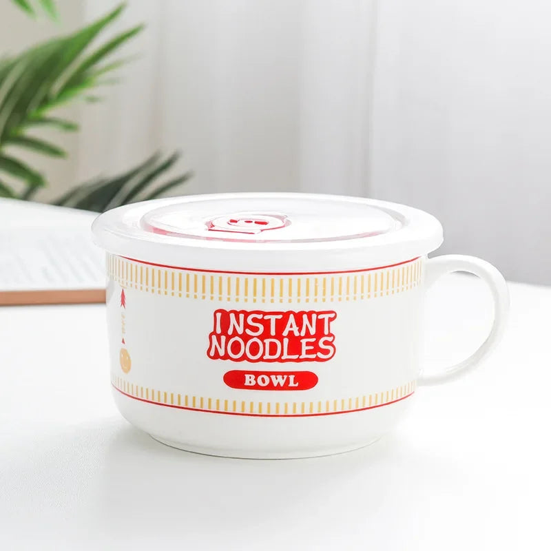 Noodle bowl with lid