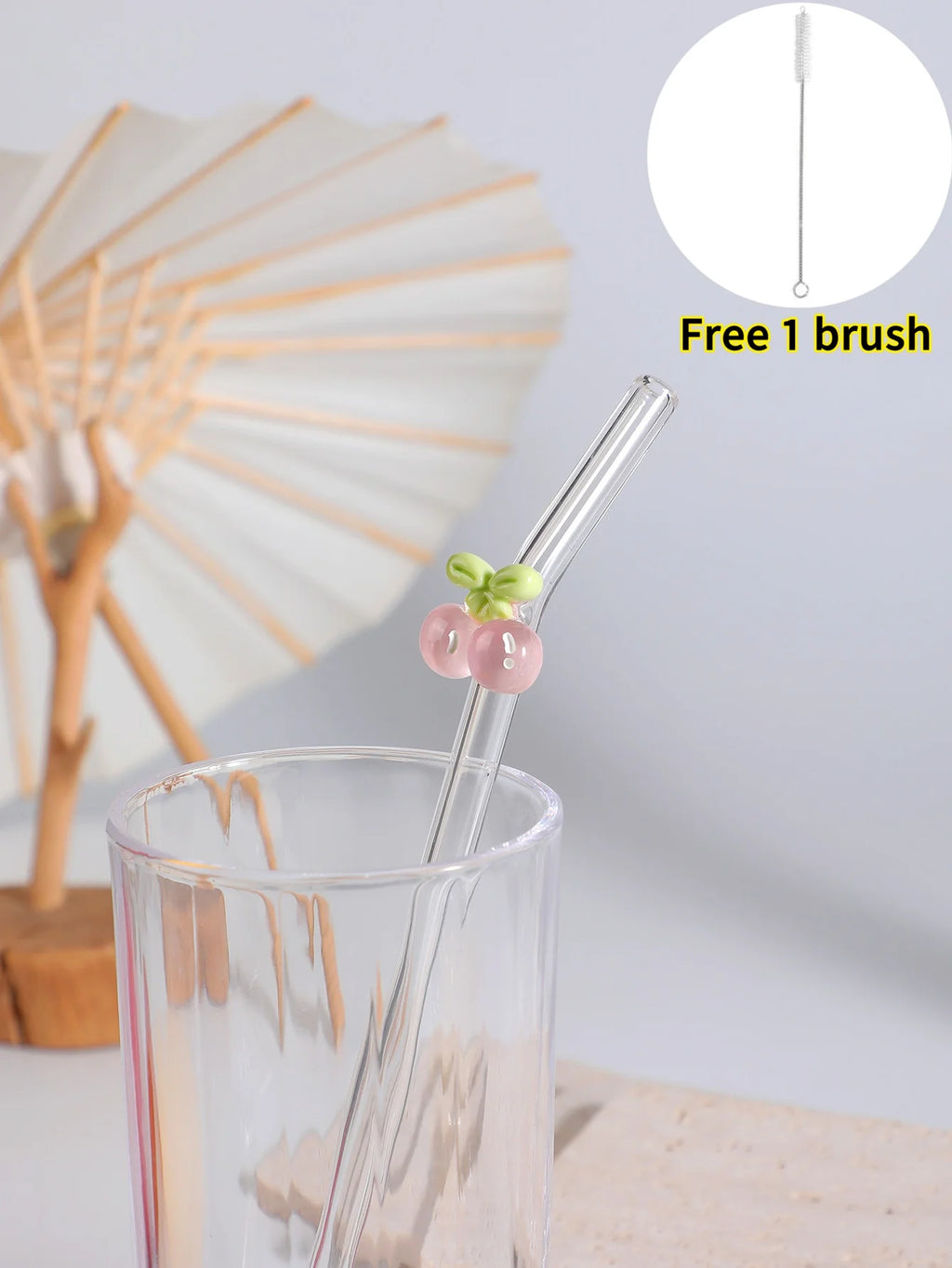 Fruit glass straws