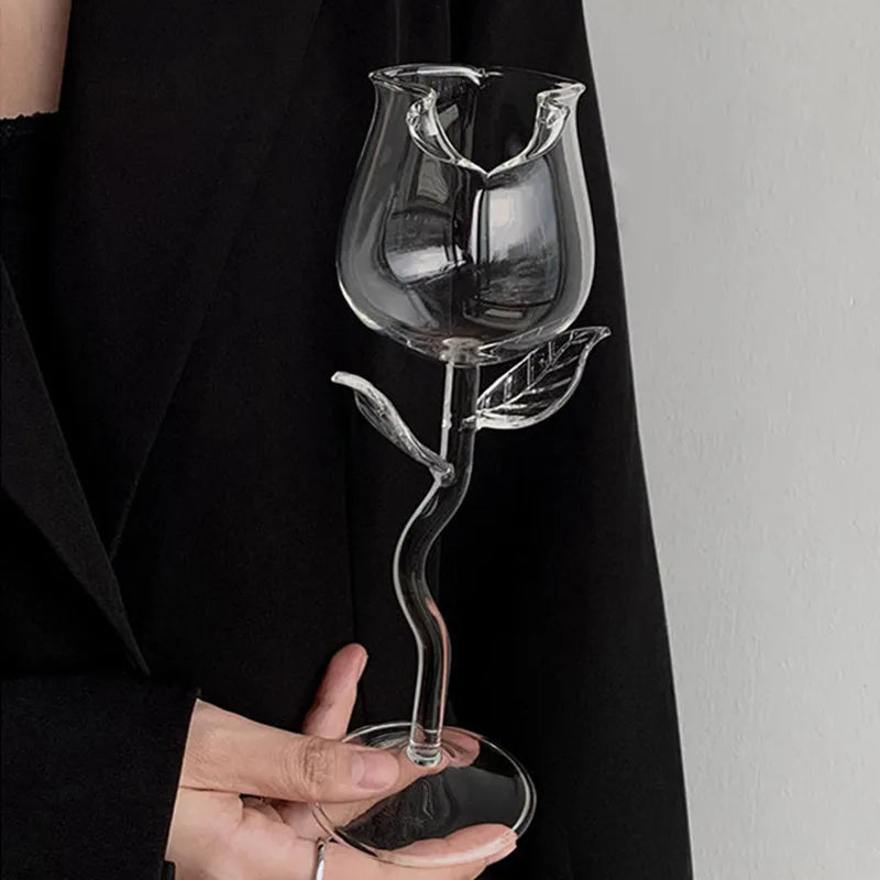 Rose cocktail glass