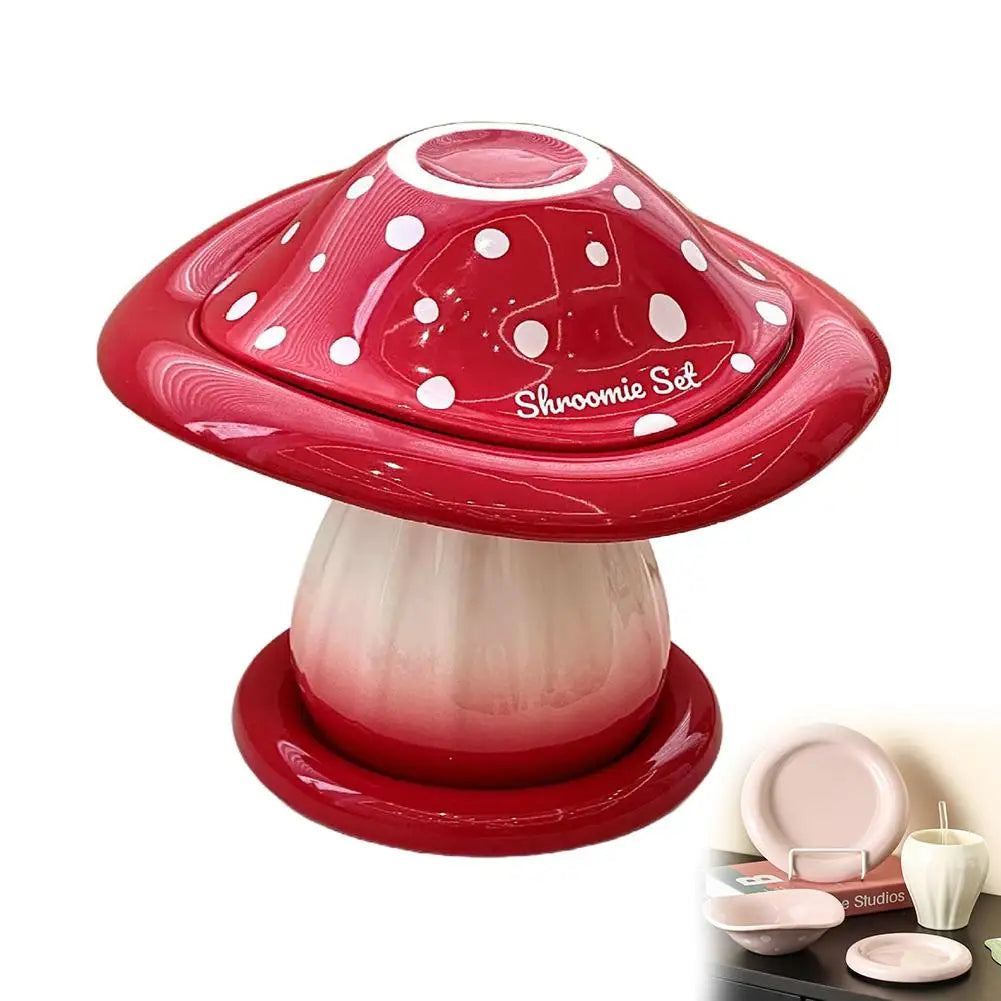 Ceramic muchroom set