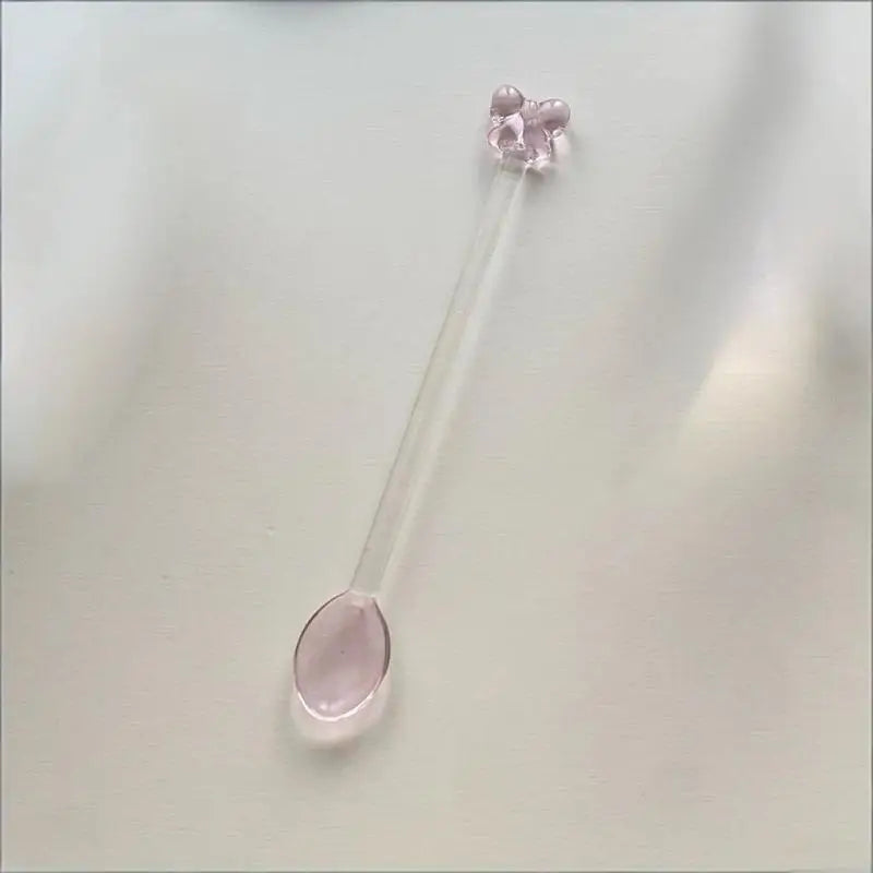 Glass tea spoon bow
