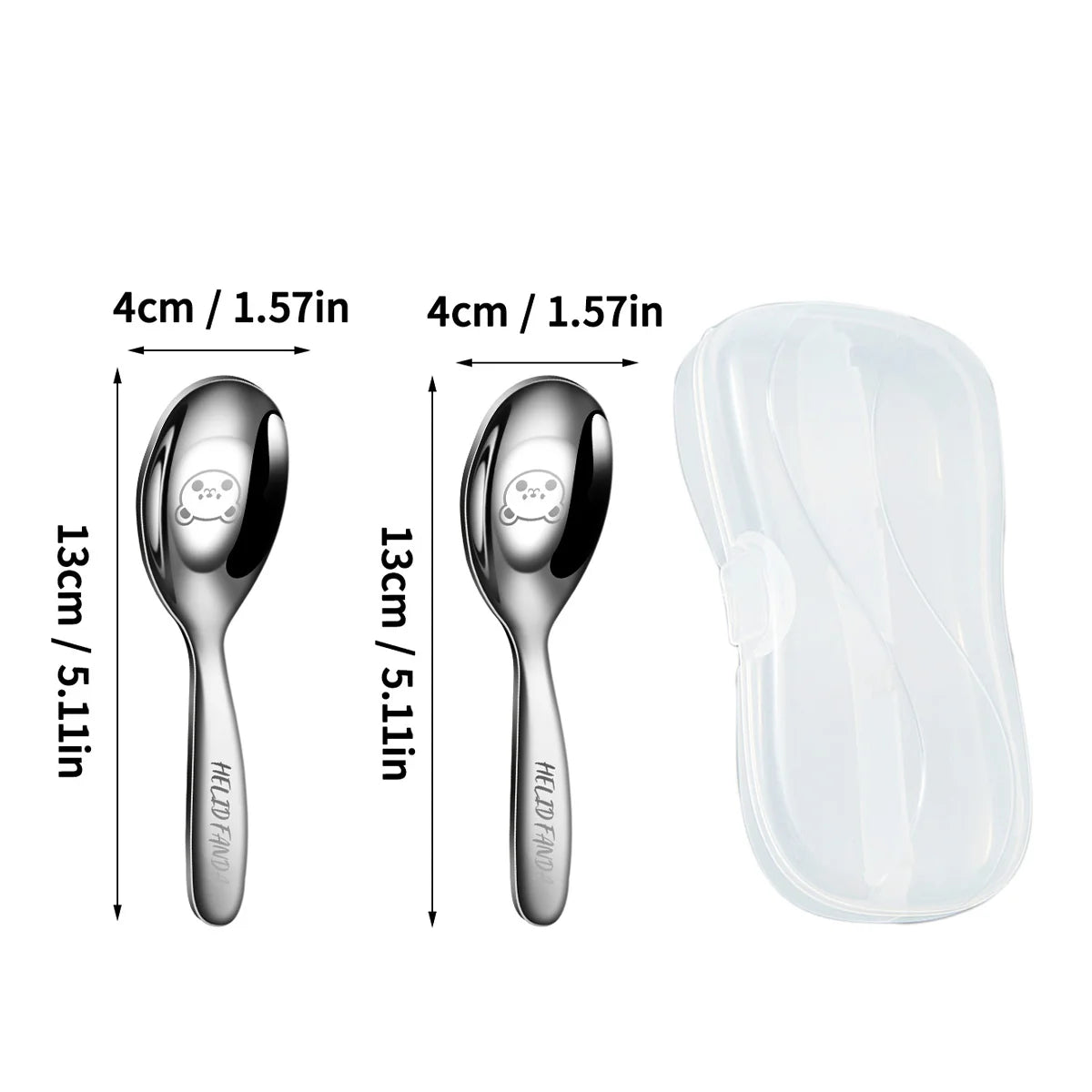 Cute stainless steel cultery set