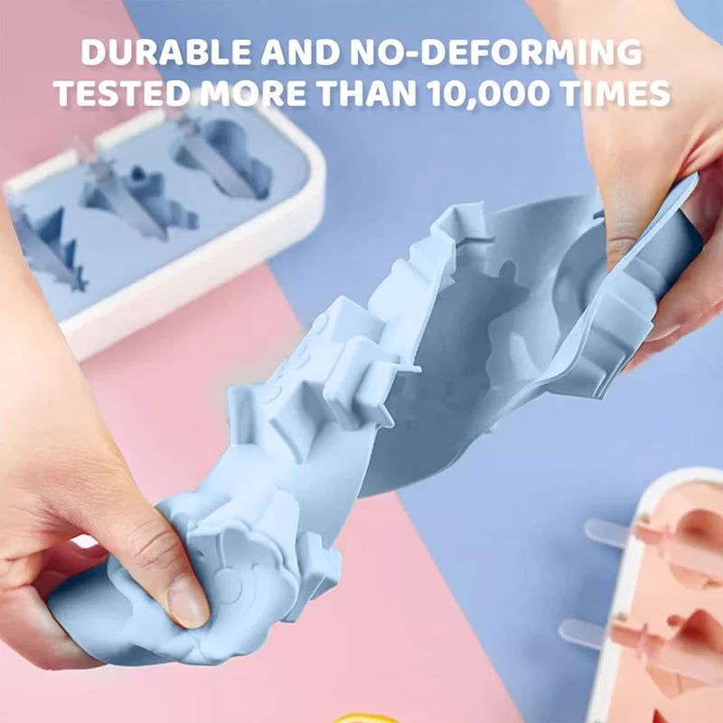 Cute silicone popsicle molds