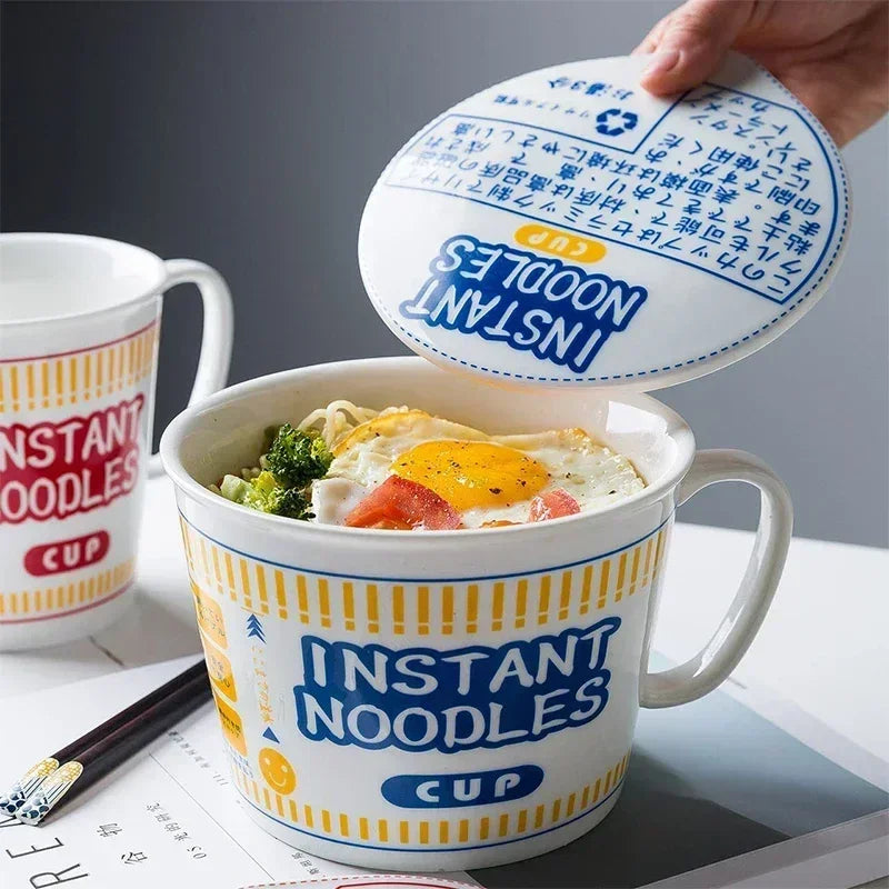 Noodle bowl with lid