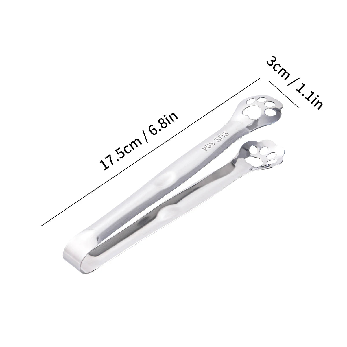 Ice cube cat paw tongs
