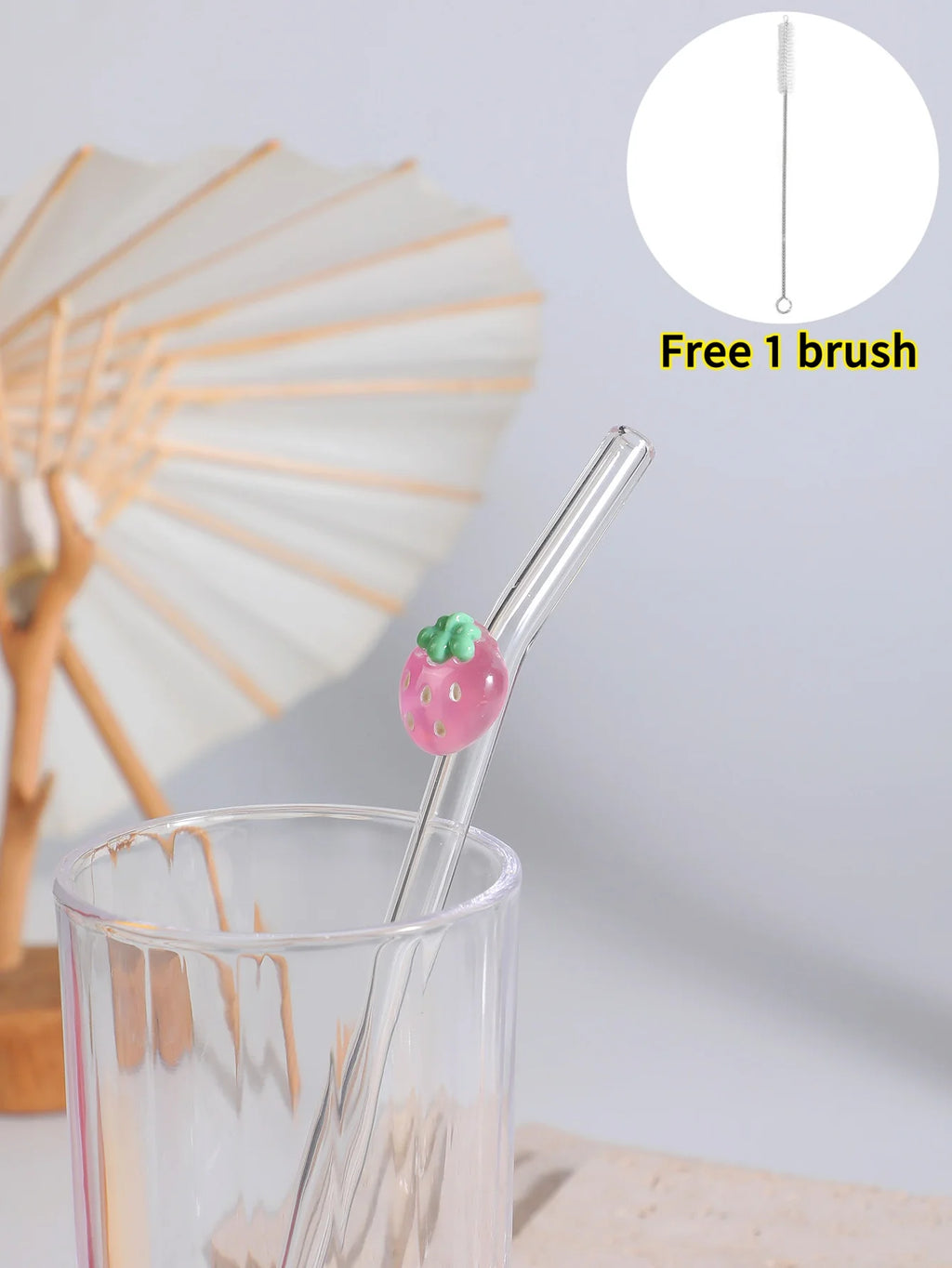 Fruit glass straws