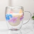 11.8 fl oz Creative dried flowers glass mugs