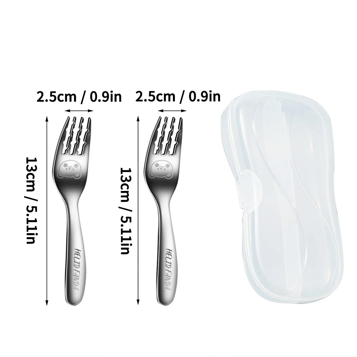 Cute stainless steel cultery set