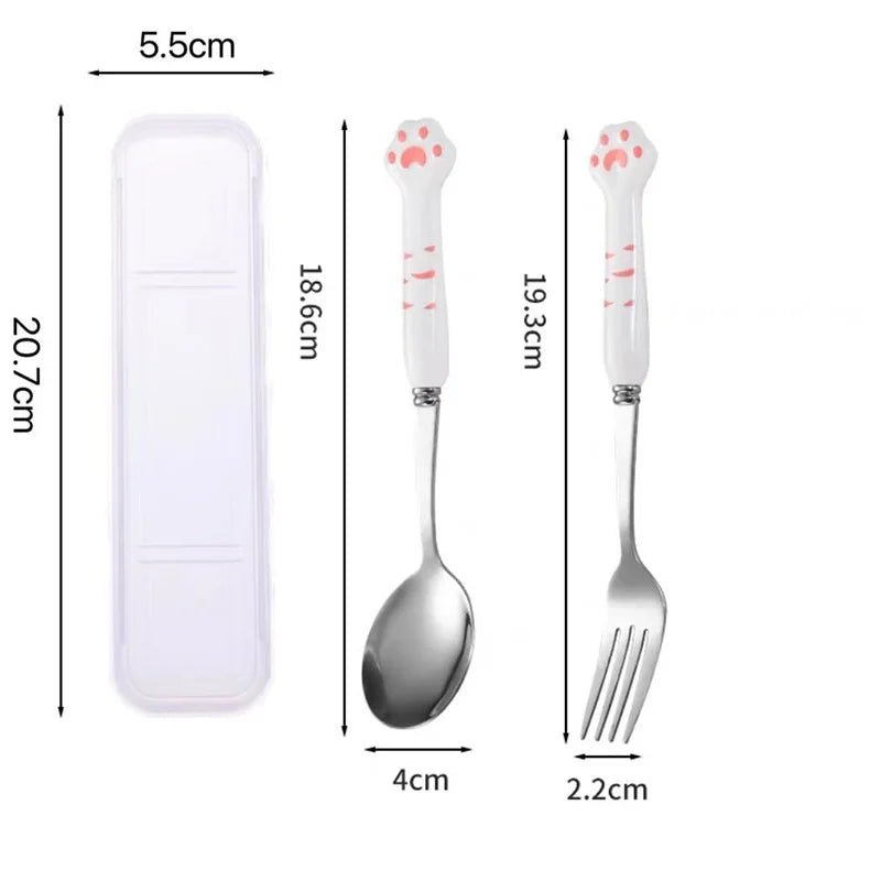 Cat paws tableware