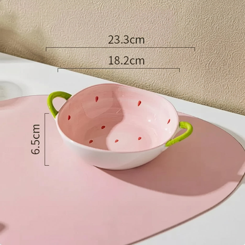 Kitchen strawbery ceramic set
