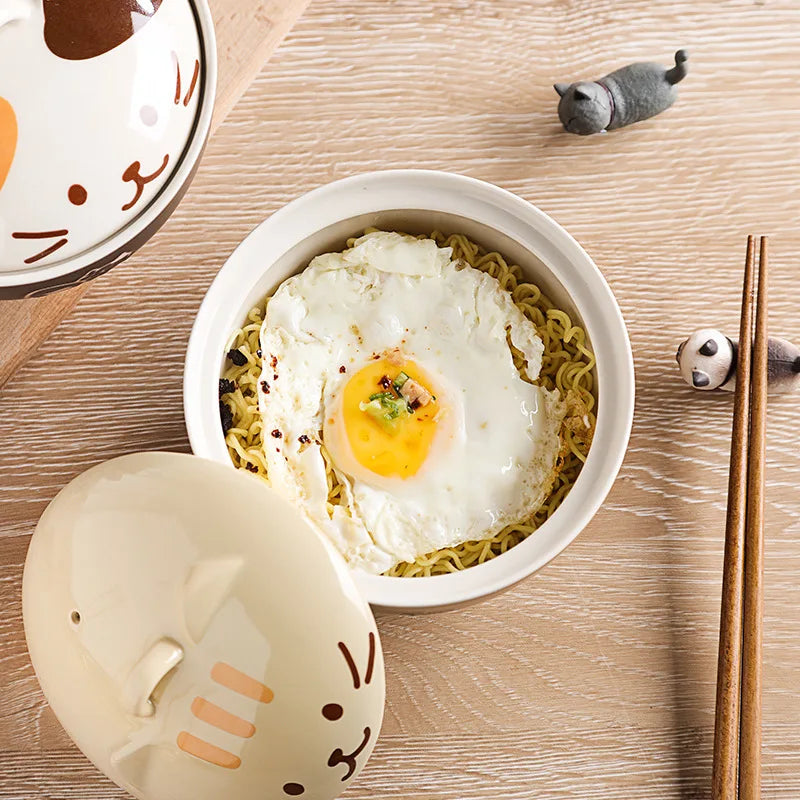 Ceramic cat bowl