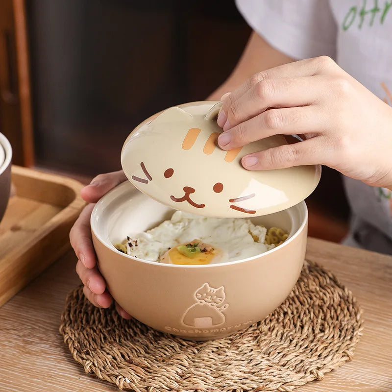 Ceramic cat bowl