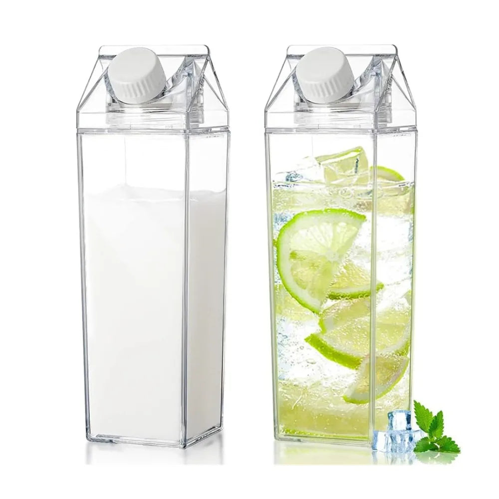 16.9 fl oz Plastic milk carton bottle