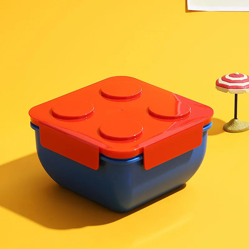 Red and blue themed bento box