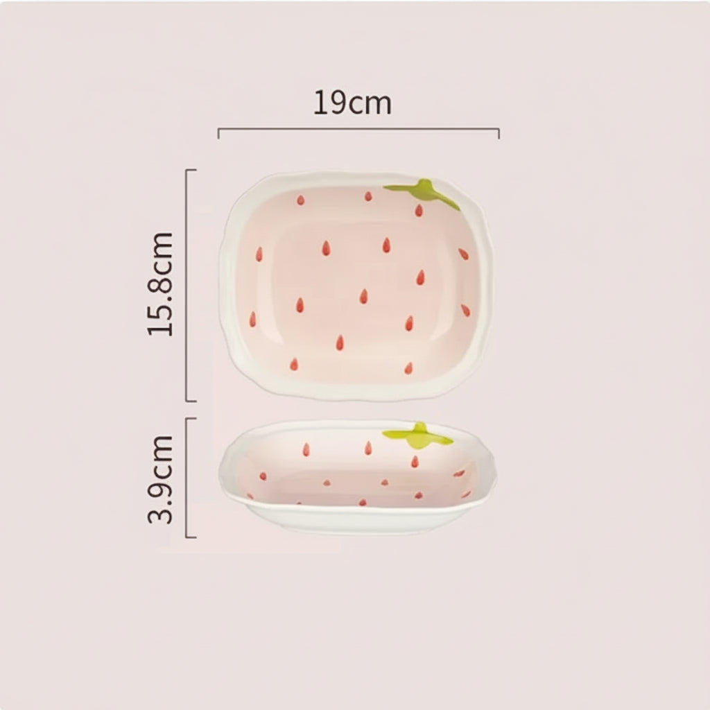 Kitchen strawbery ceramic set