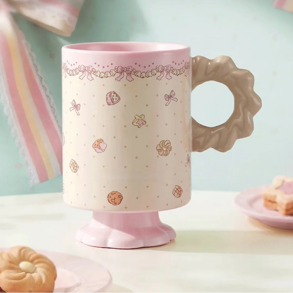 Coquette pink stainless steel cups and ceramic mugs