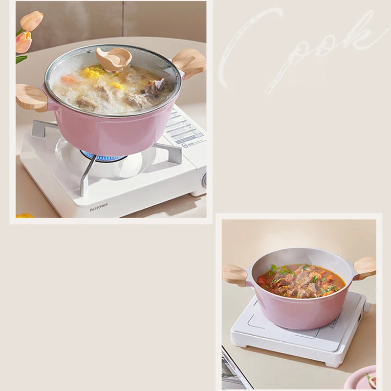 Pink pot non-stick