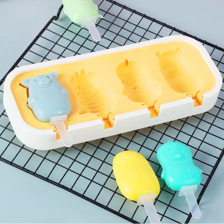 Cute silicone popsicle molds