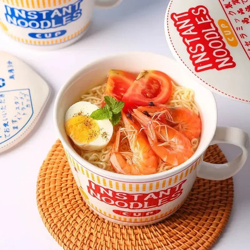 Noodle bowl with lid