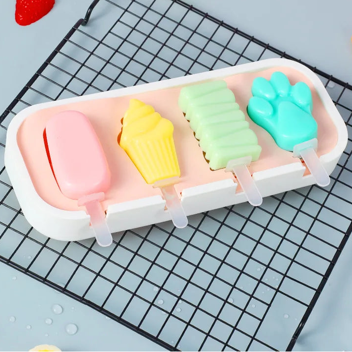 Cute silicone popsicle molds